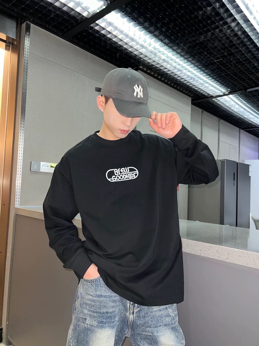 AFGK 美式立體繡長袖T A FEW GOOD KIDS