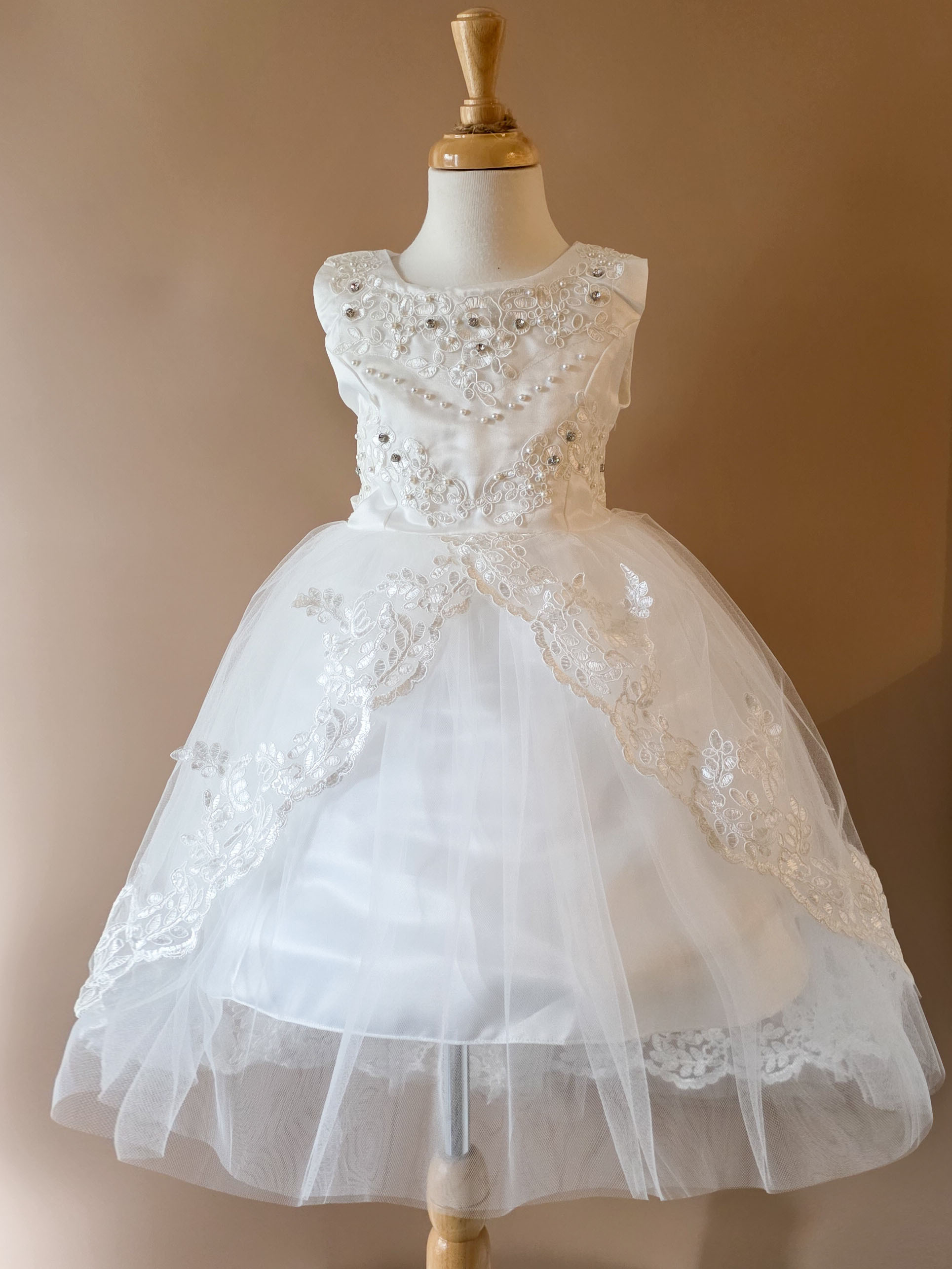 蕾絲公主線 拖擺洋裝/小禮服