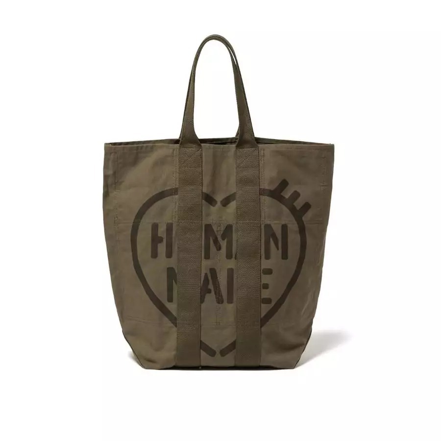 2025SS HUMAN MADE MILITARY TOTE 愛心 軍風 托特包 手提包 現貨 HM29GD014