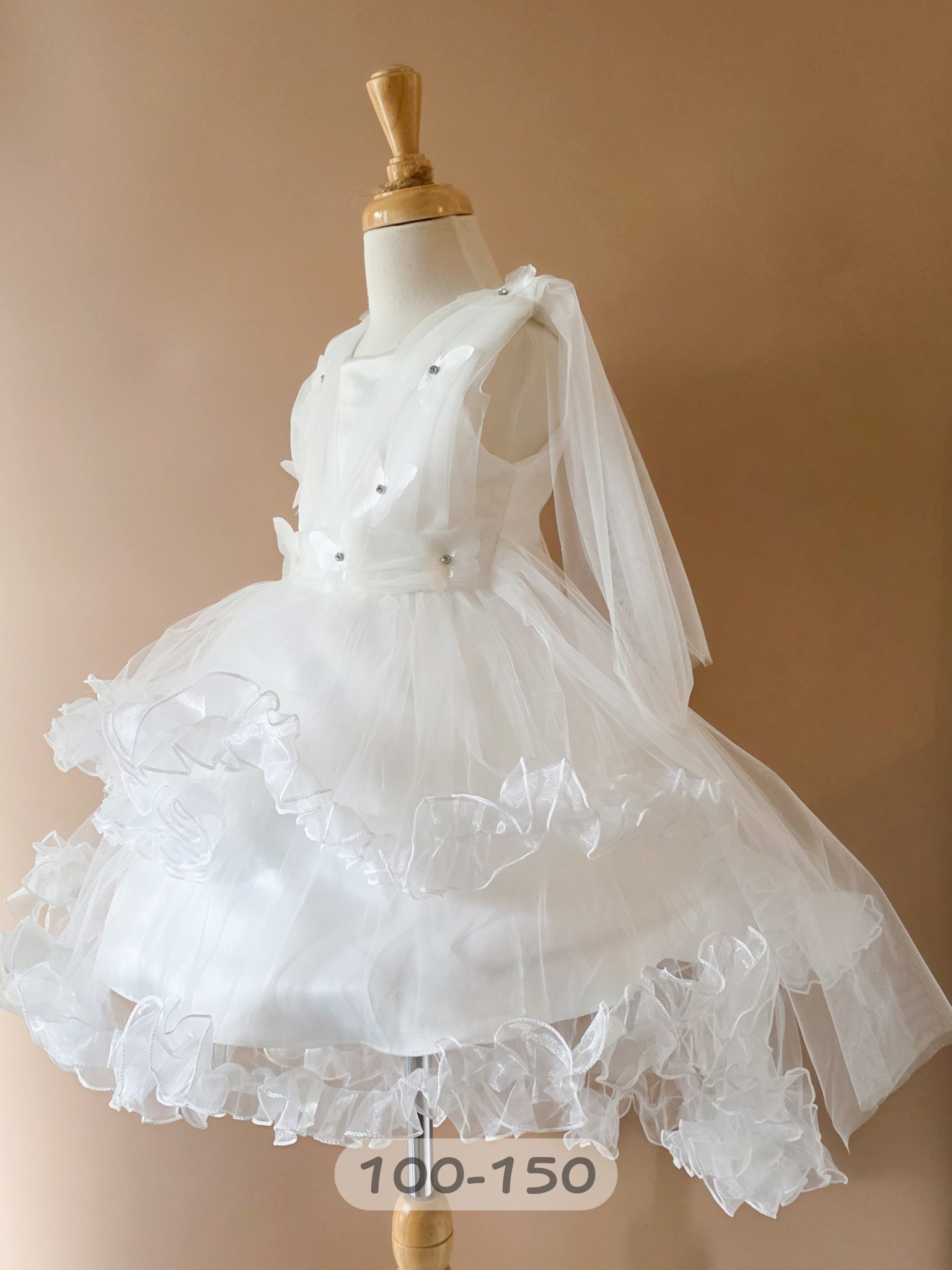 蝴蝶仙女 拖擺洋裝/小禮服