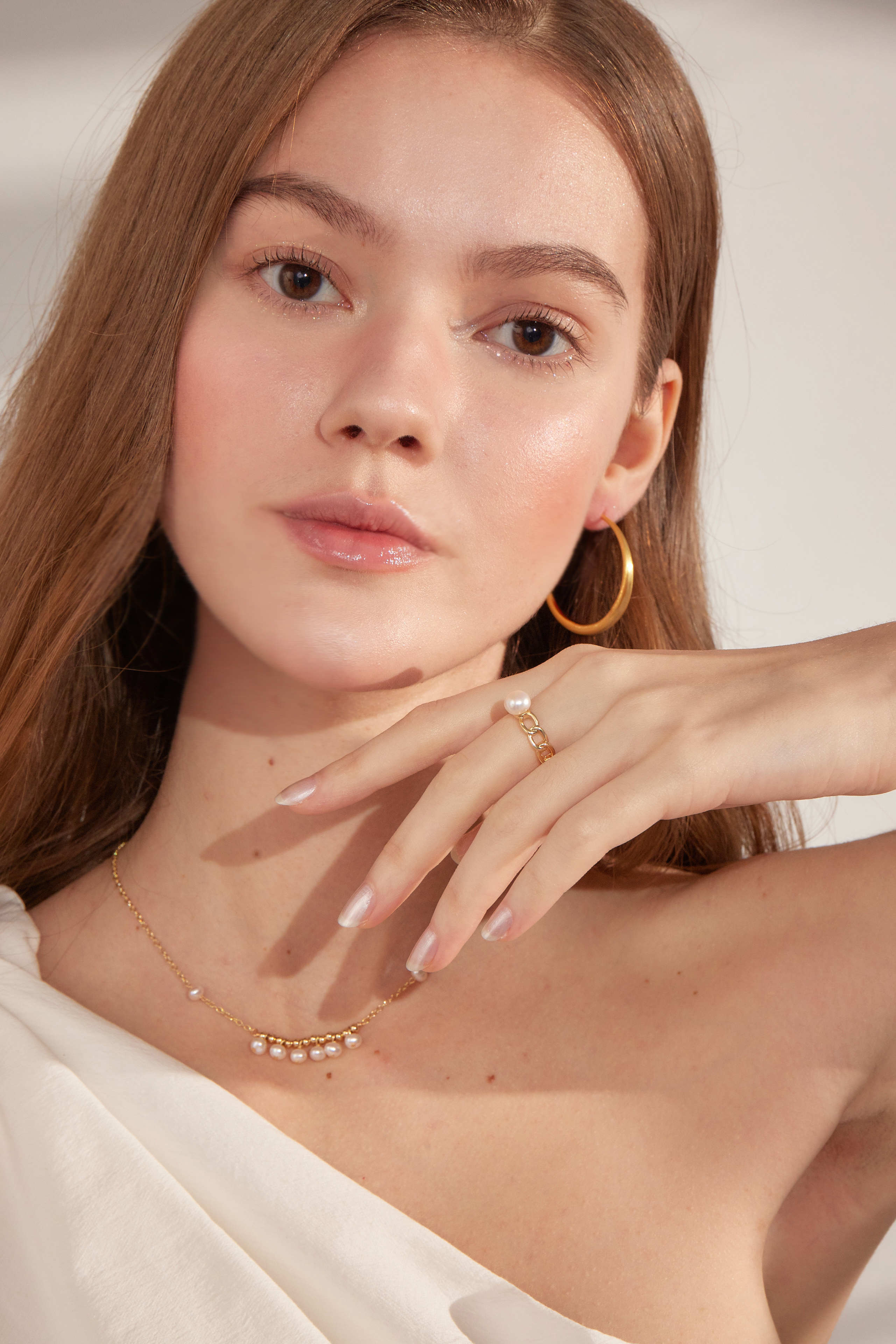 E1801  | 純銀霧面圈型耳環