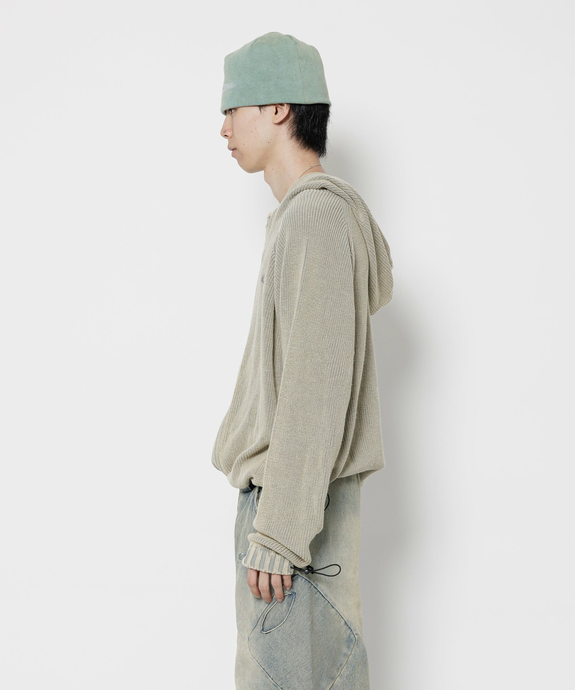 F-LAGSTUF-F - CPG KNIT DYE JACKET / 2COLORS