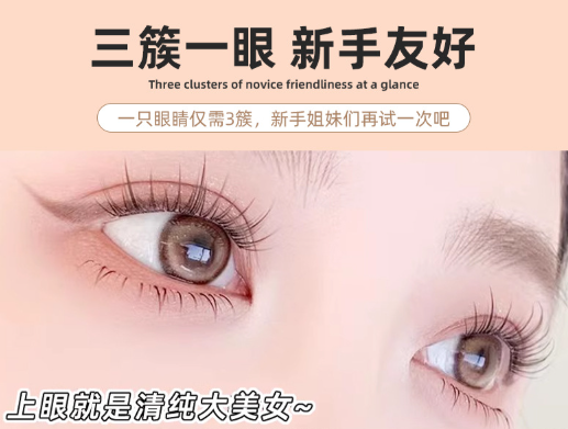 6 Rows Glue-Free Fire Tassel Segmented False Eyelashes