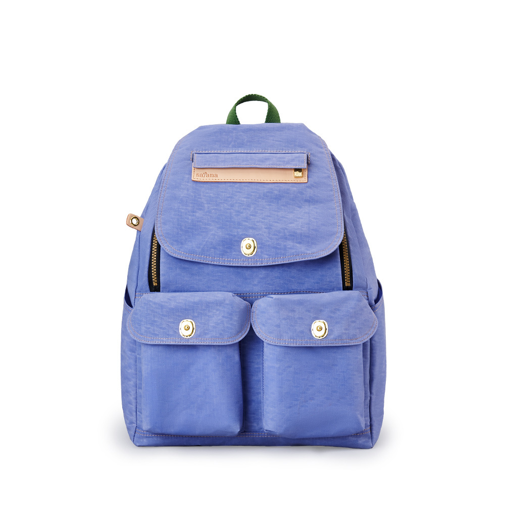 Soldier 多功能拉鍊後背包-長春花藍