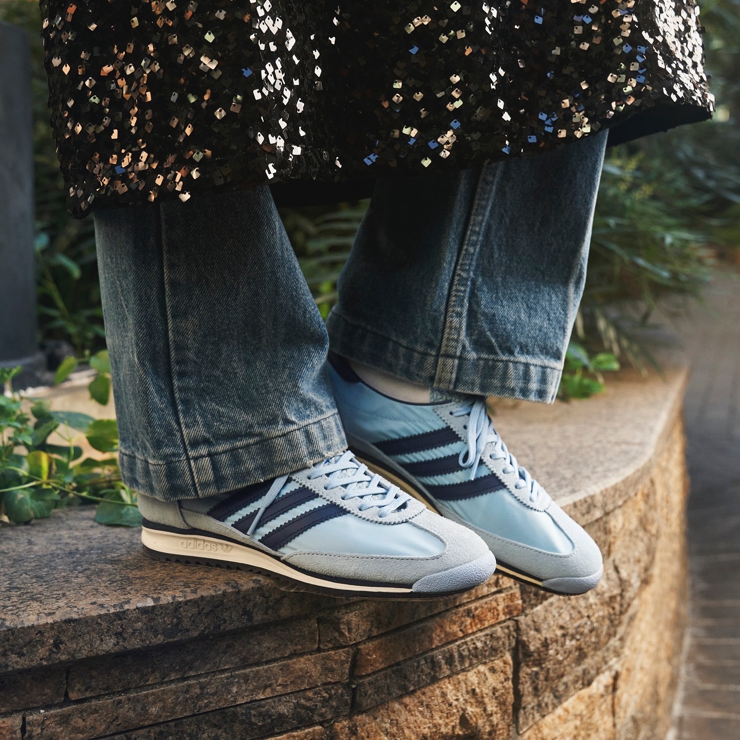 預購┃adidas SL 72 OG 麂皮 復古 皮革 午夜藍 奶油底