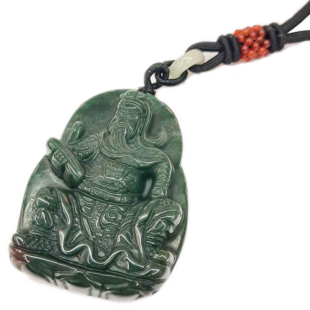 關聖帝君{印度瑪瑙}項鍊【十方】145341