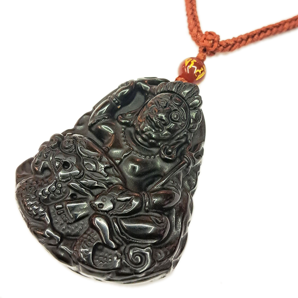 白財神{黑曜岩}項鍊【十方】132929