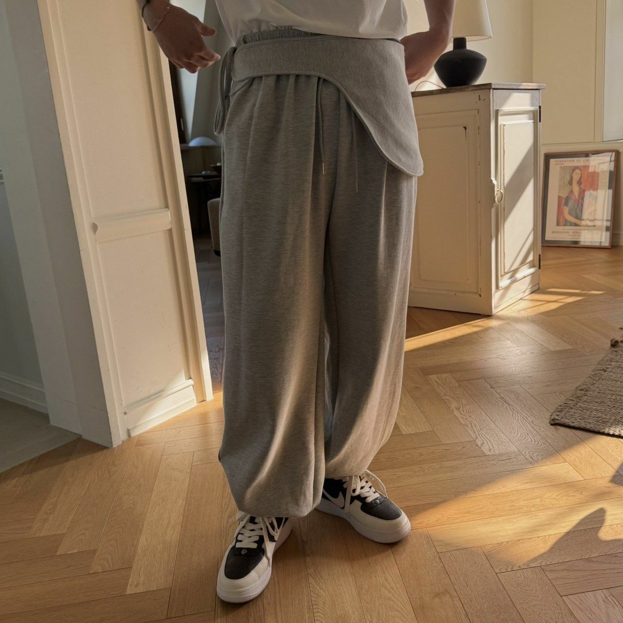 連腰包束腳鬆身運動褲 BY ATTENTION-345P