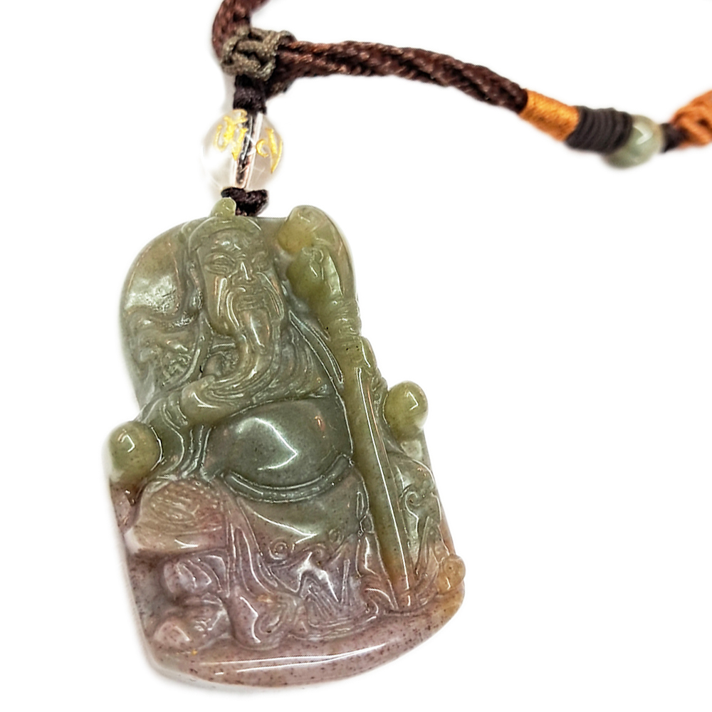 關聖帝君{印度瑪瑙}項鍊【十方】137614