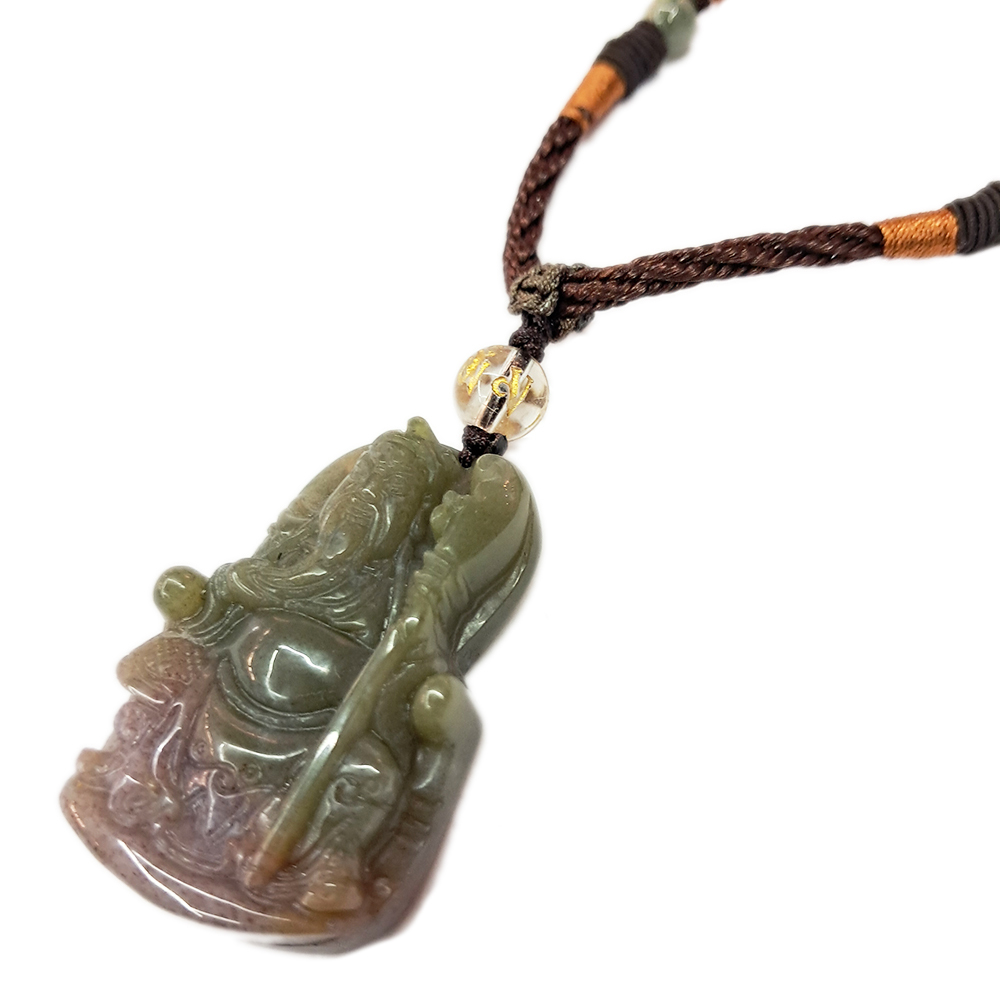 關聖帝君{印度瑪瑙}項鍊【十方】137614