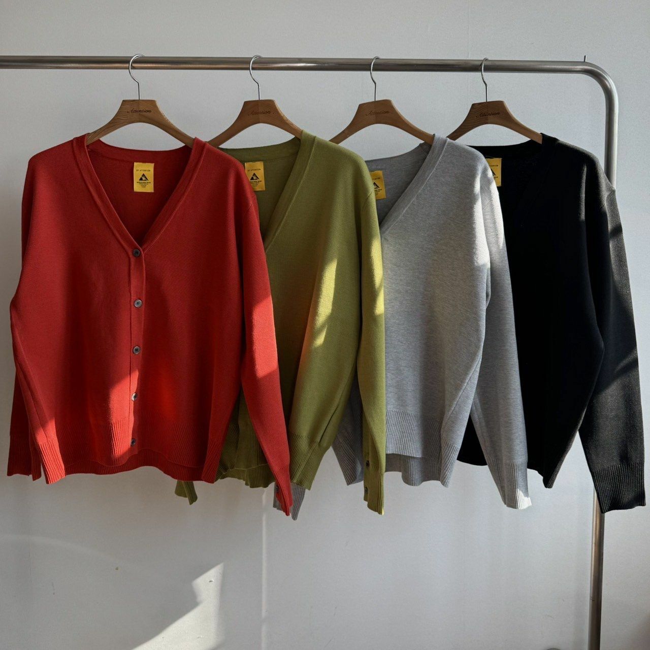 淨色開胸外套 BY ATTENTION-348JK