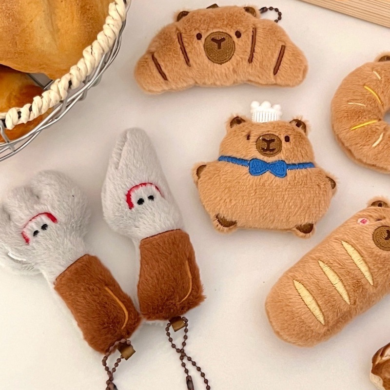 《02265》多款卡皮巴拉麵包店小吊飾/8款