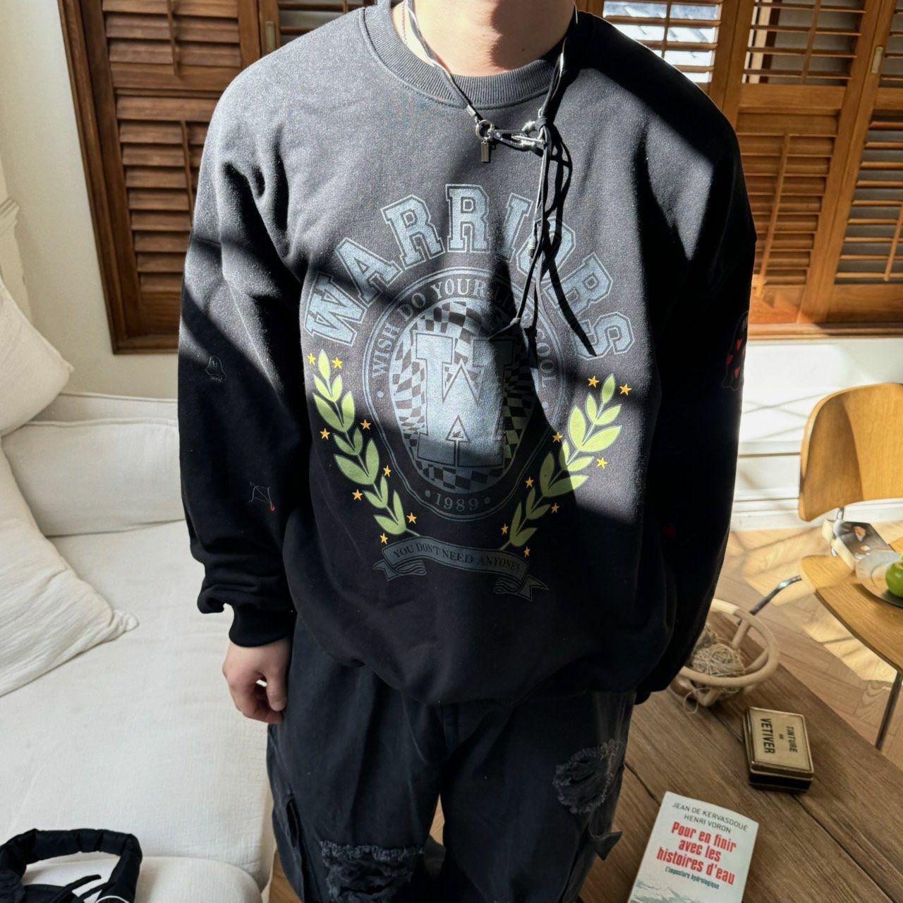 英文字圖案衛衣 BY ATTENTION-354T