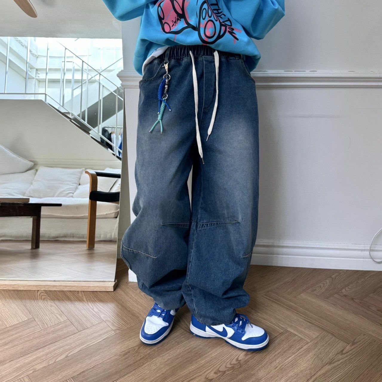 洗水鬆身牛仔褲 BY ATTENTION-356P