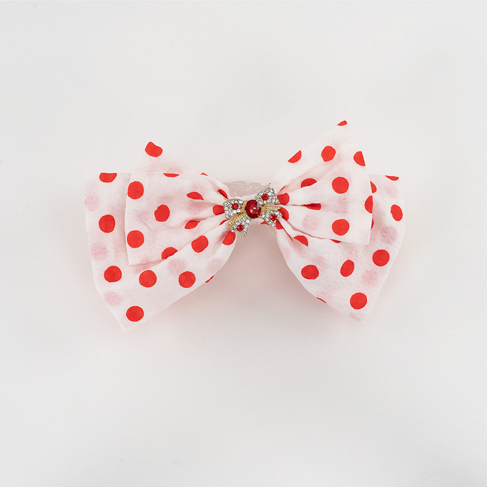 Red Dot Hair Wrap