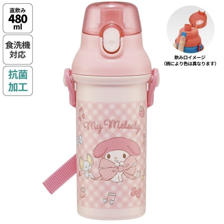 Skater 抗菌直飲水樽480ml-My Melody