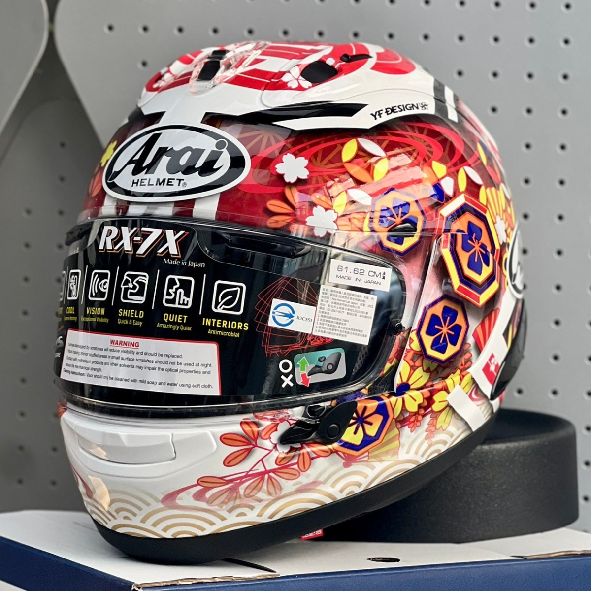 Arai】RX-7X NAKAGAMI GP3 彩繪中上貴晶全罩安全帽/賽道安全帽