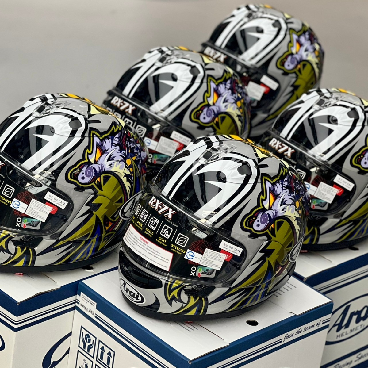 Arai】RX-7X Nakasuga 4 彩繪中須賀克行全罩安全帽/賽道安全帽