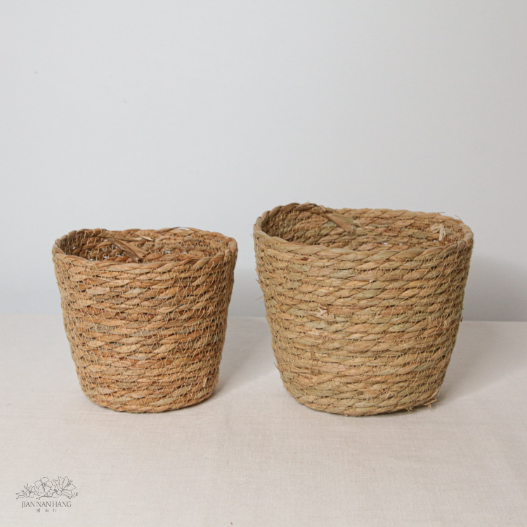 草編花盆 2尺寸