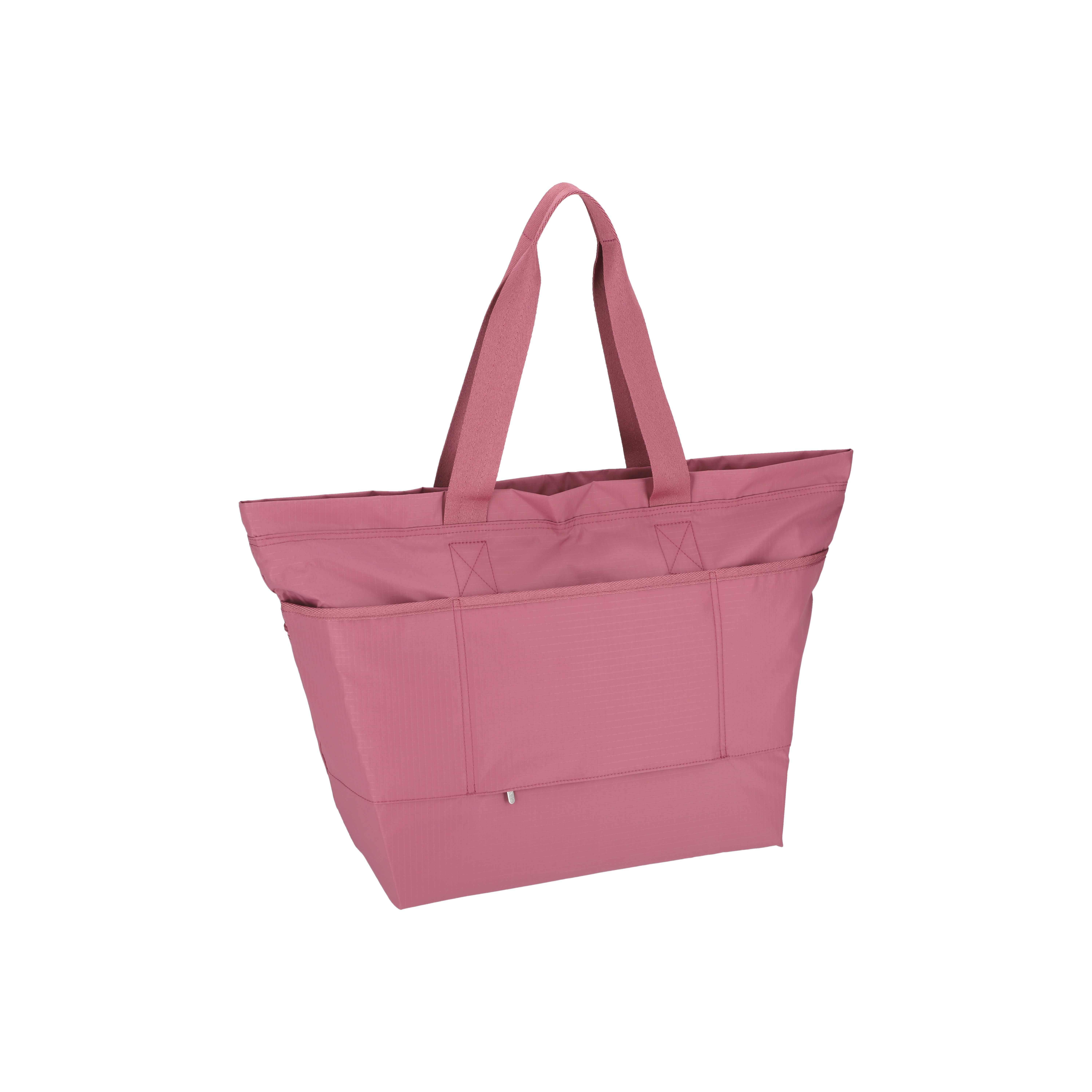 簡約兩側拉鍊托特包 (MAUVE)