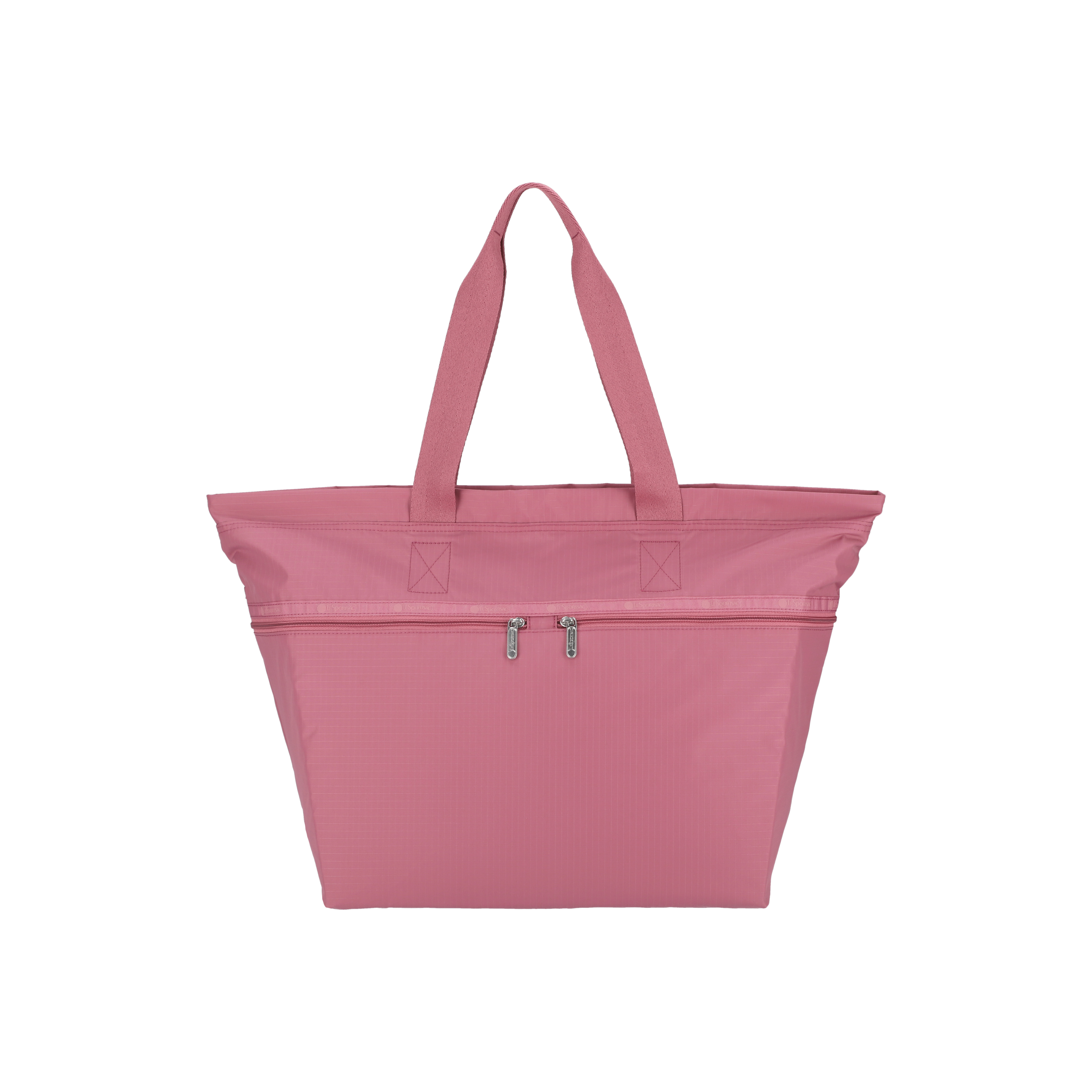 簡約兩側拉鍊托特包 (MAUVE)