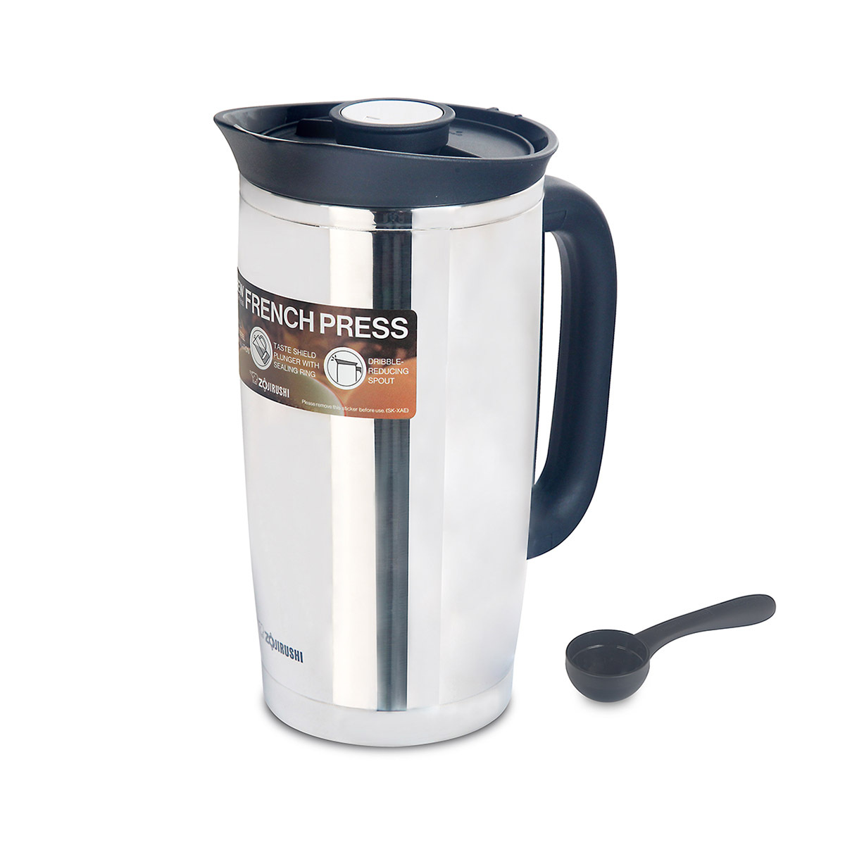 象印 1L 不銹鋼真空法式咖啡濾壓壺【香港行貨】-SK-XAE10-XA