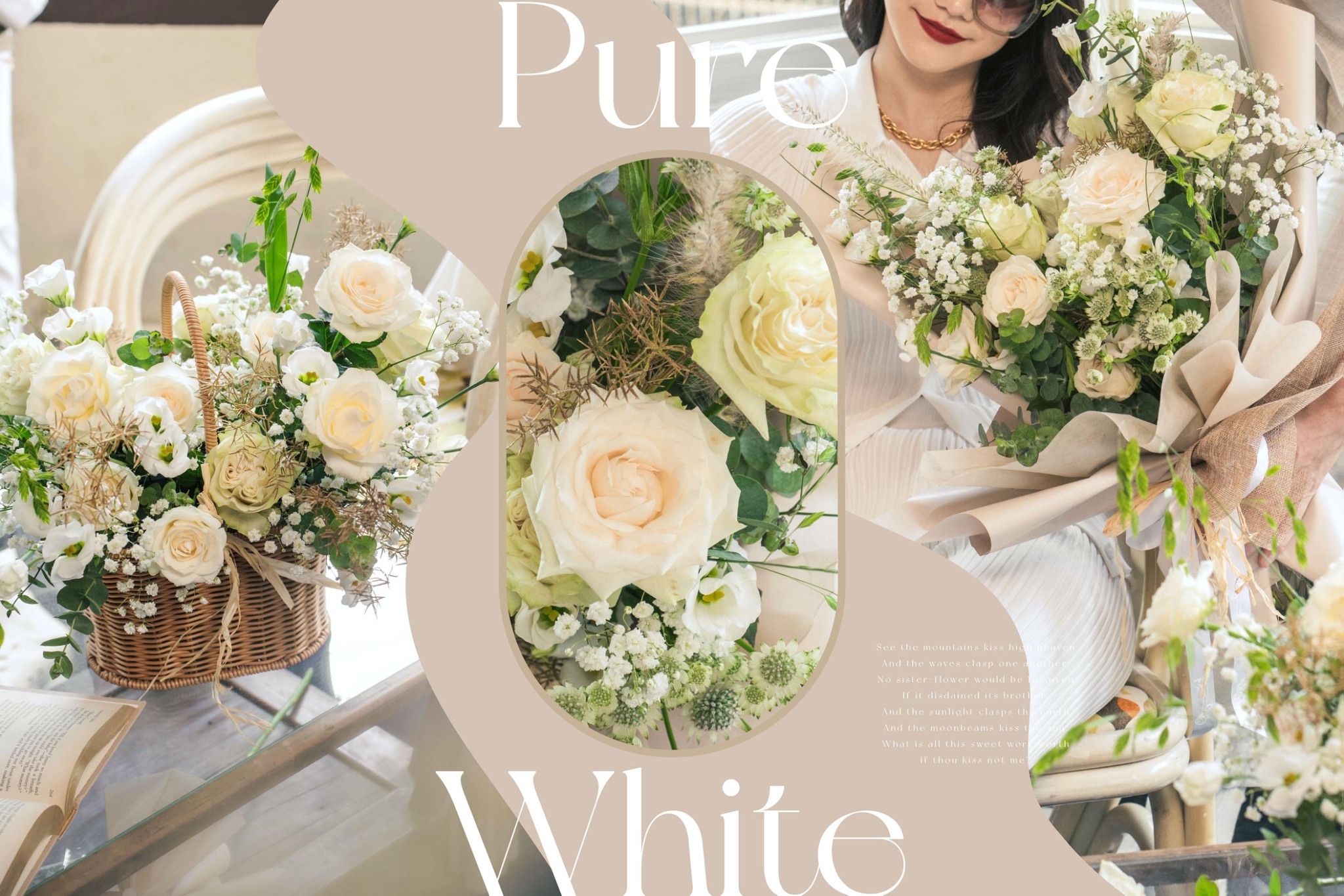 【Pure White・純白系列】鮮花禮 |。浪花花藝 Wave Flower