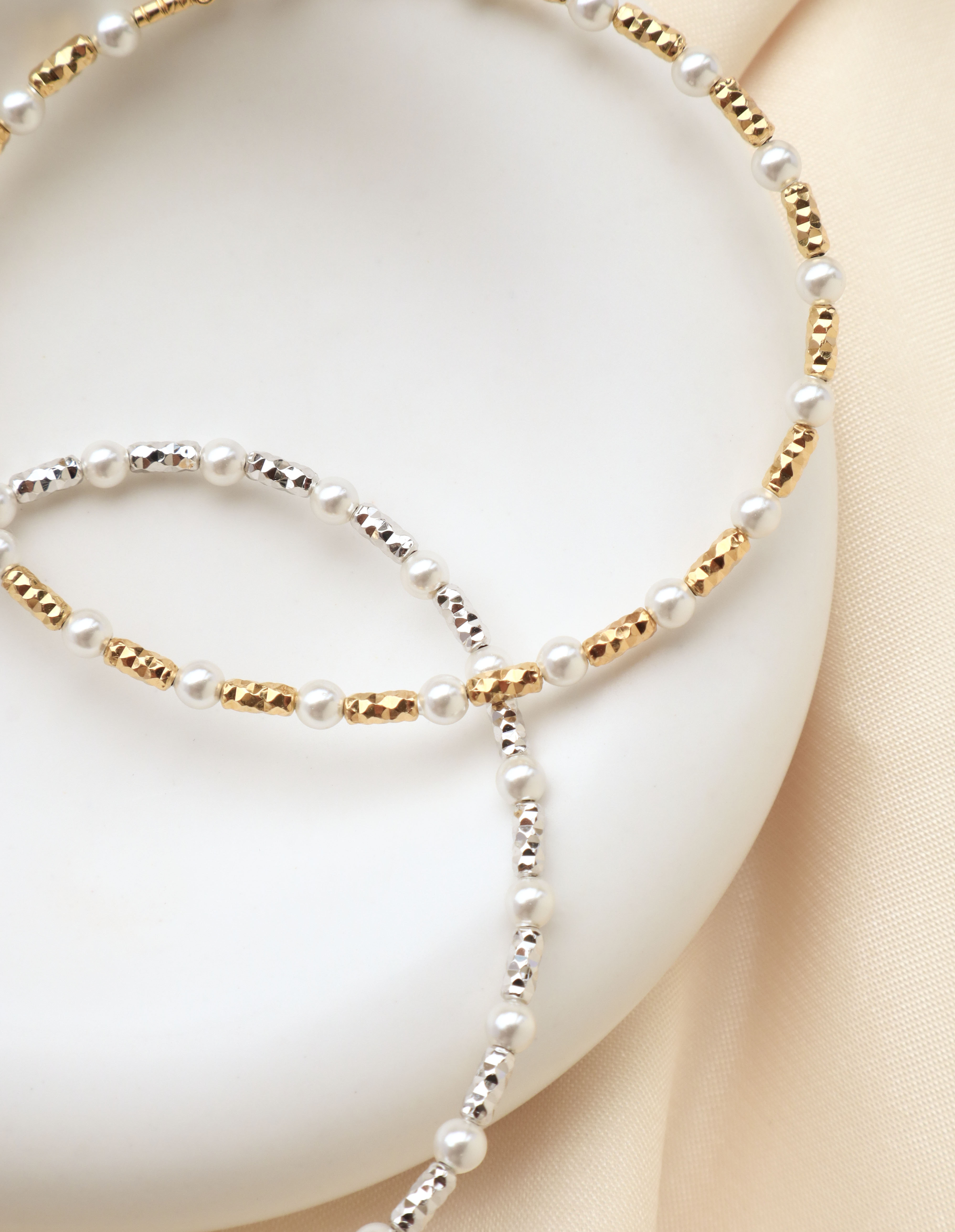 Silver/閃銀系列-小珍珠手環