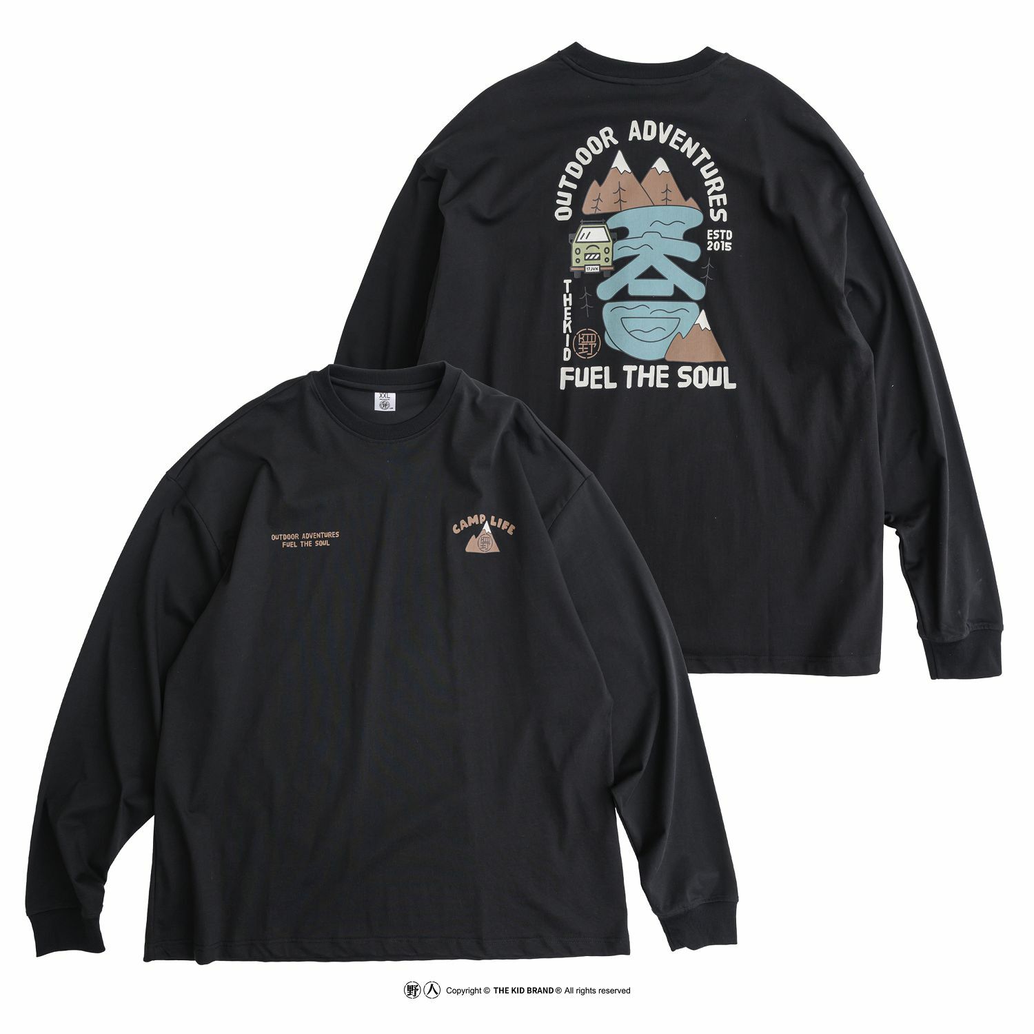 KID ® 露營山車長T