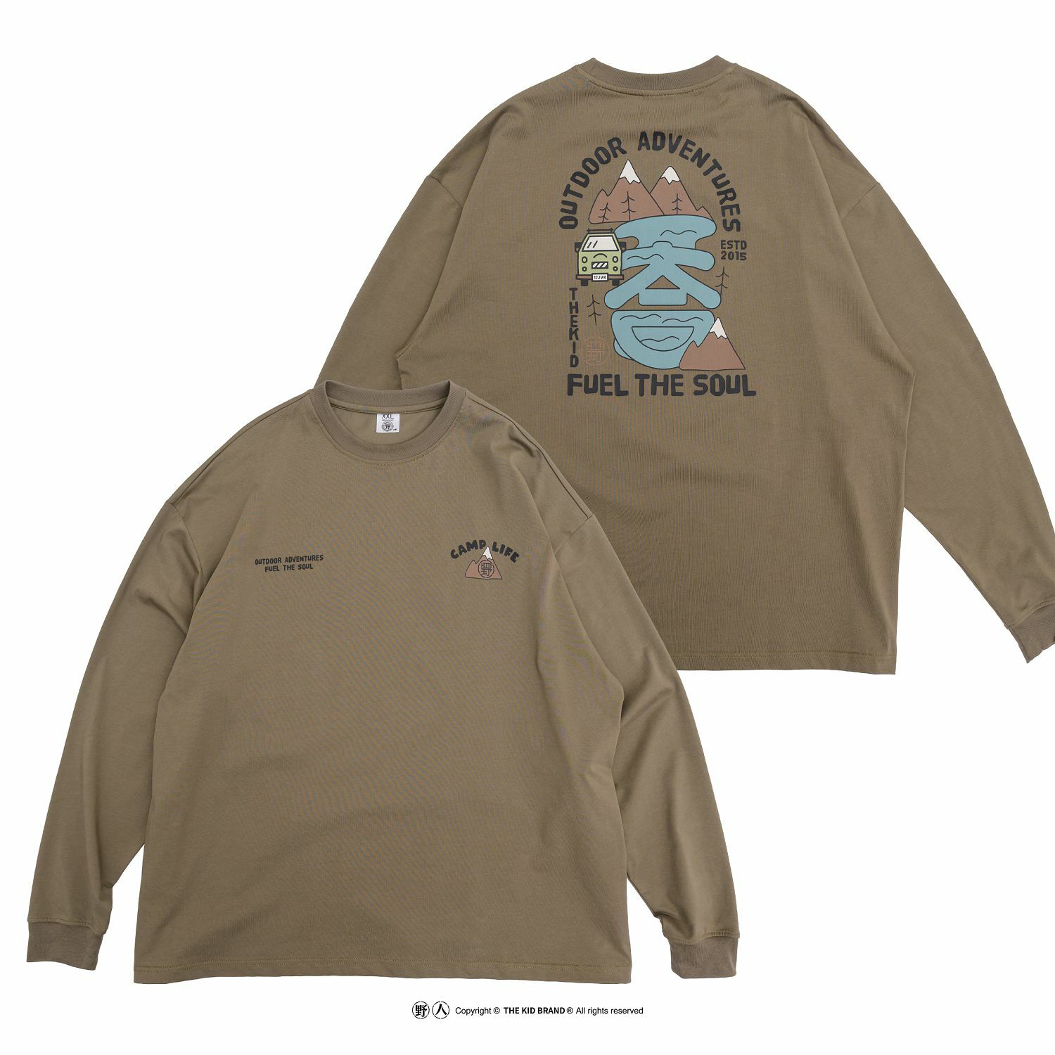 KID ® 露營山車長T