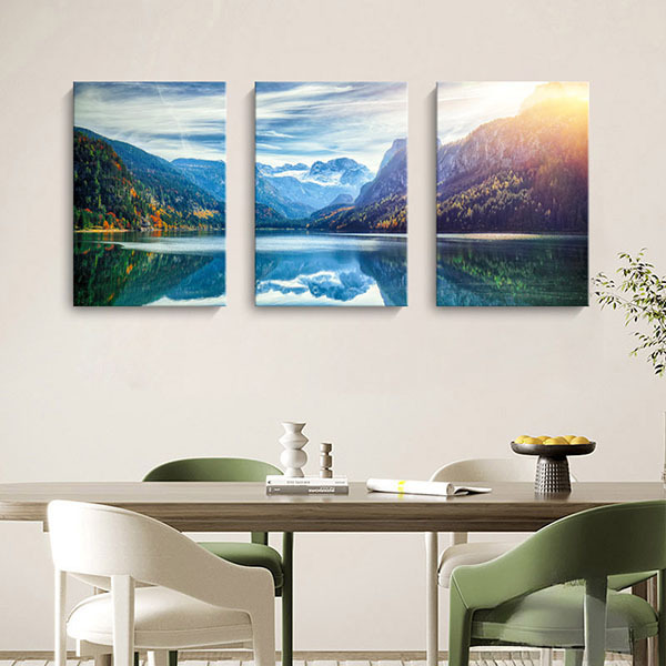 青嵐倒影無框掛畫