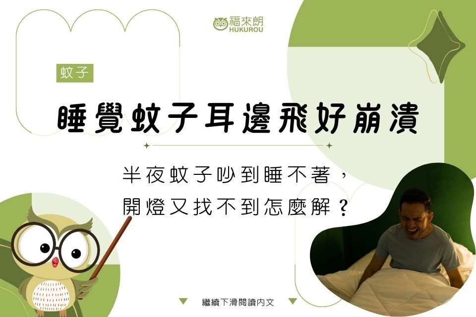 睡覺蚊子在耳邊飛ptt網友好崩潰！半夜蚊子吵到睡不著，開燈又找不到怎麼解？
