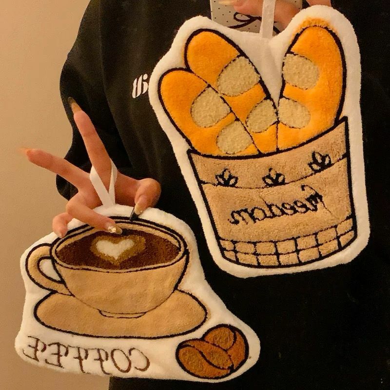 Coffee & Bun Collection Hand Towel