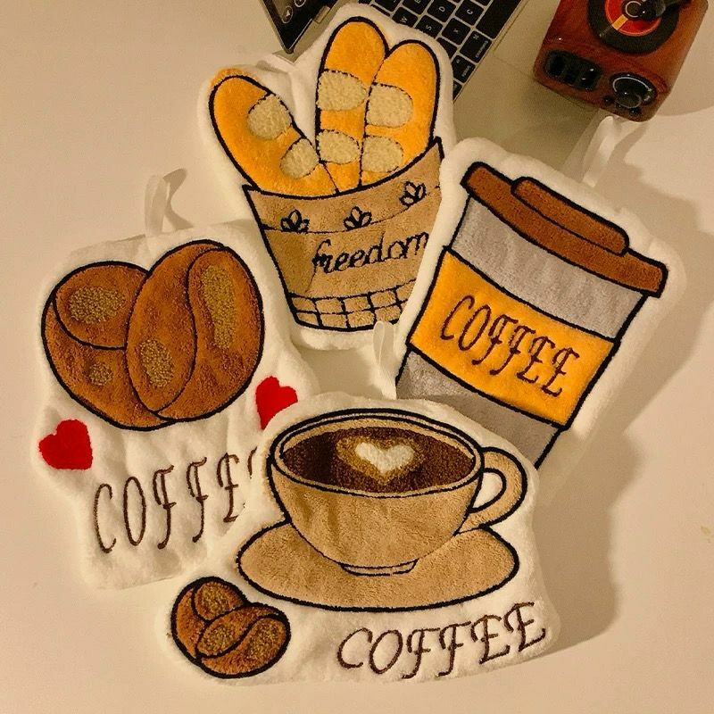 Coffee & Bun Collection Hand Towel