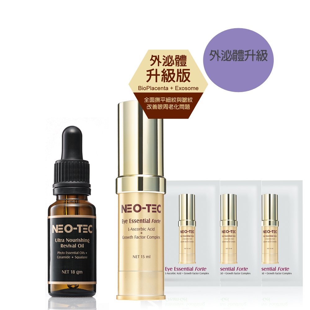 (75折)NEO-TEC 妮傲絲翠 角鯊烷精油護膚美眼組