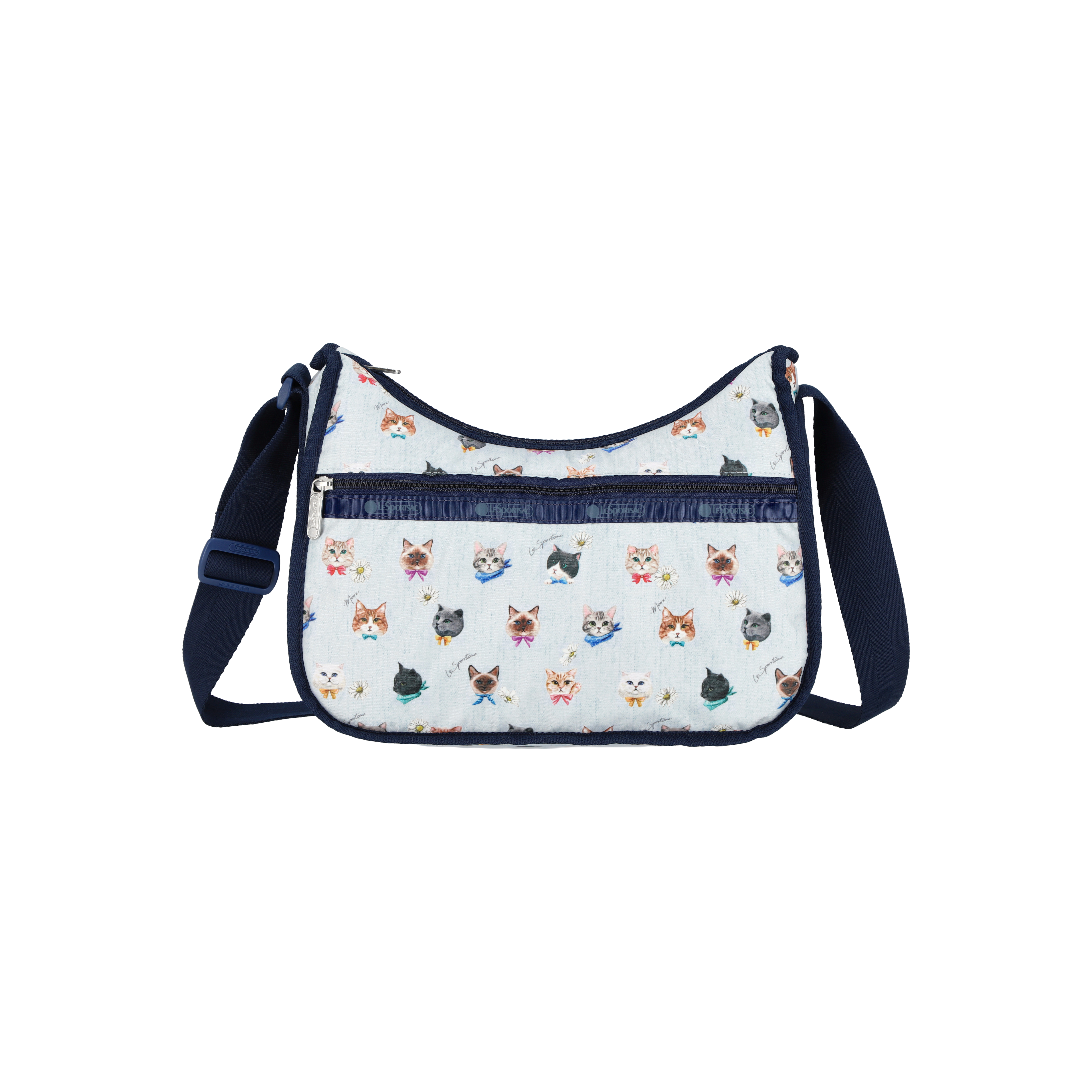 ★LeSportsac★ Playful Cats Sky Blue Classic Hobo Bag 7520HC original.jpg?1740629214