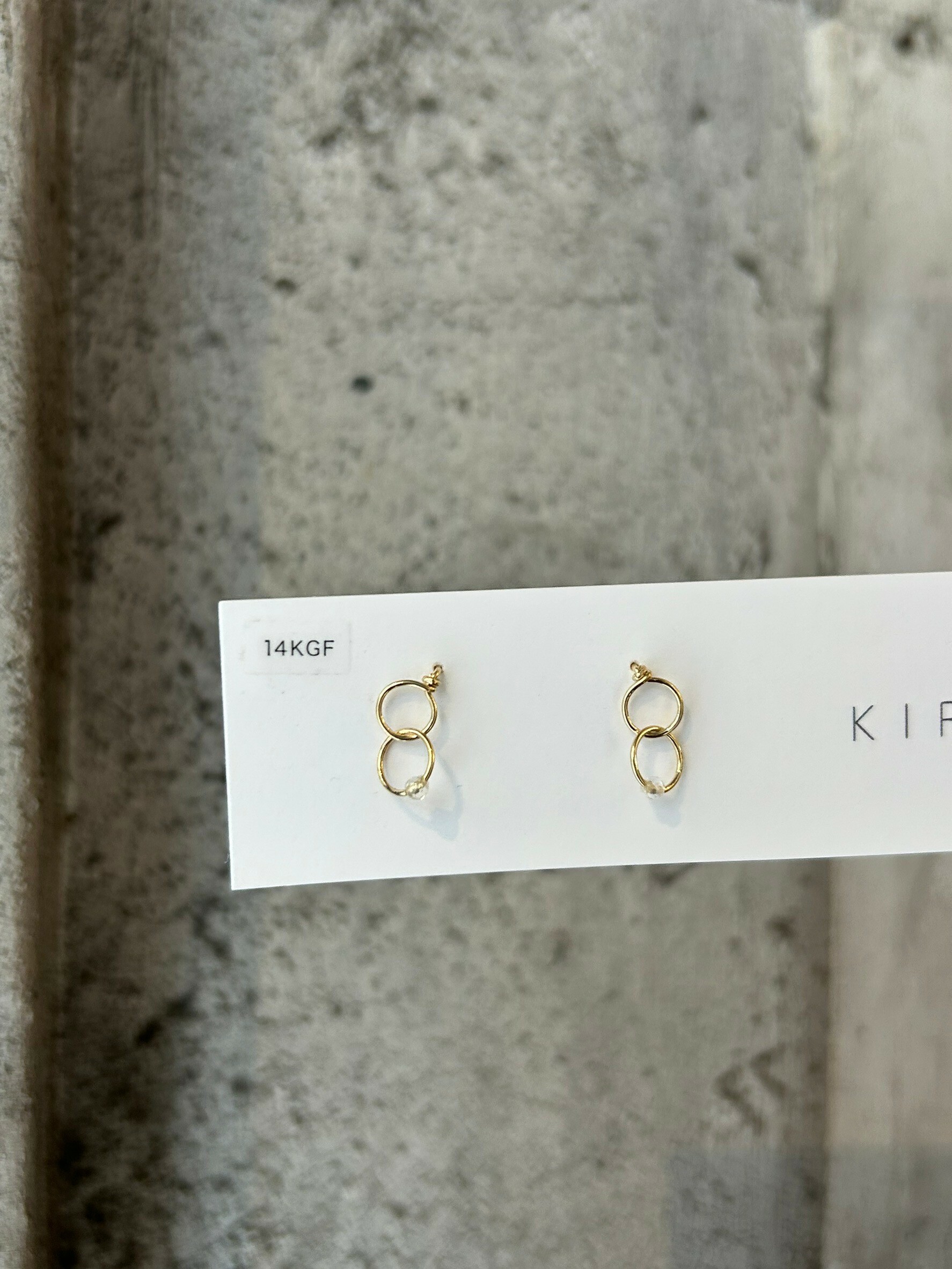 [KIRAN] 雙環耳環 | 14KGF