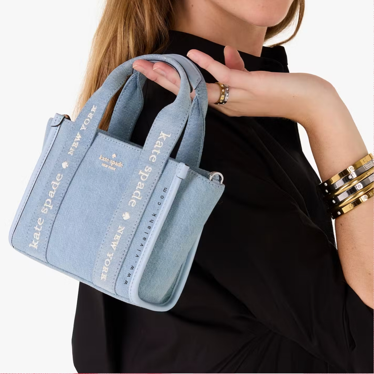 Kate Spade - Kip 牛仔布 Mini Tote (KL066)