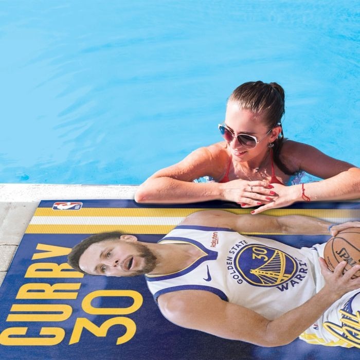 NBA毛巾 Stephen Curry 金州勇士 人像大圖毛巾 WinCraft Beach Towel 全新