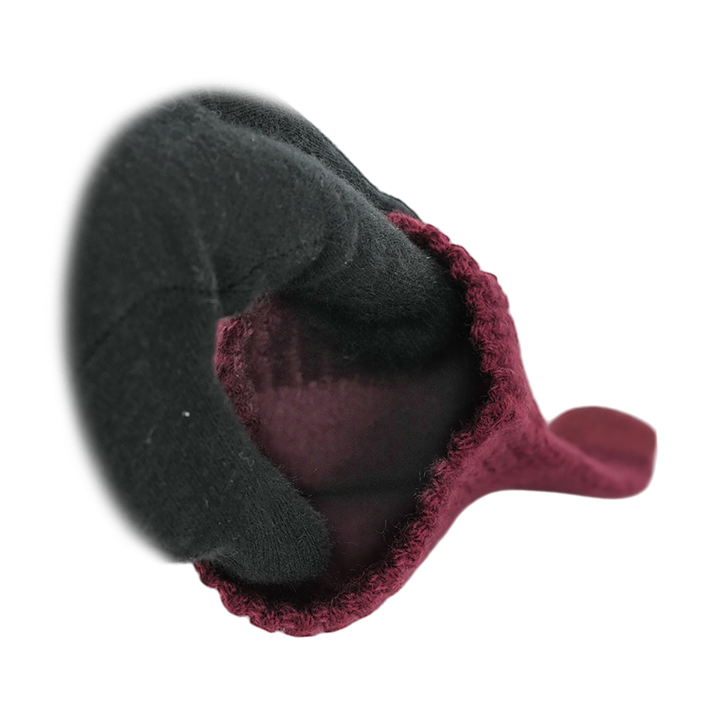 【COACH】方形經典馬車標牌羊毛手套 L/XL (酒紅色)CU813 WIN