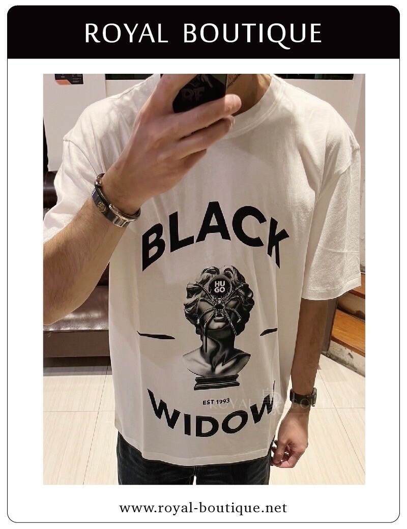 BOSS HUGO蜘蛛女神頭像短T