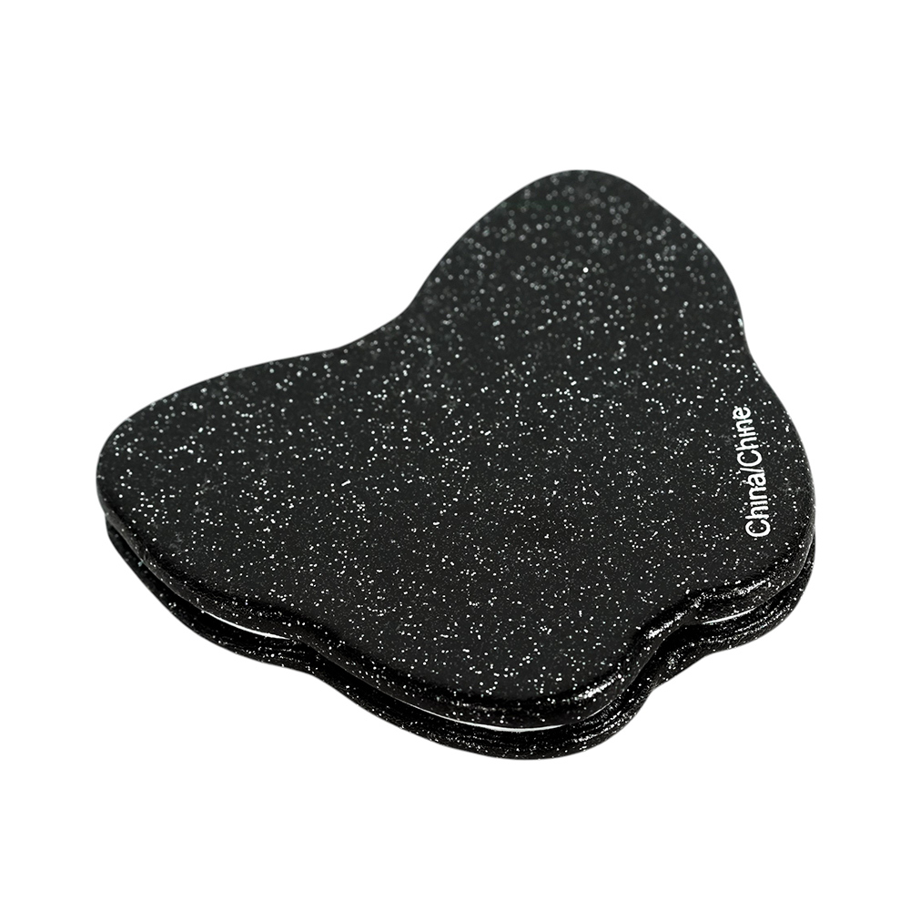 【COACH】Logo 標誌亮片蝴蝶造型鏡子(黑色)CF154 SVDTV