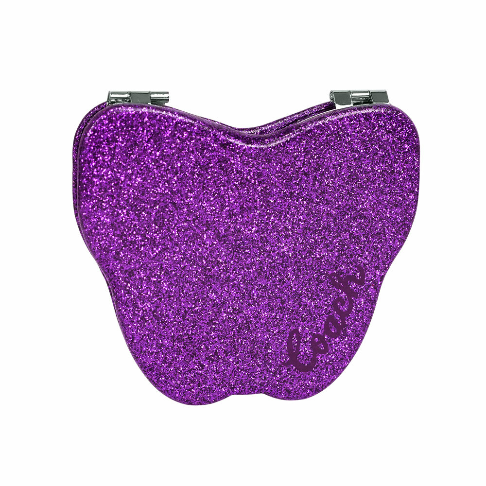 【COACH】Logo 標誌亮片蝴蝶造型鏡子(茉莉紫)