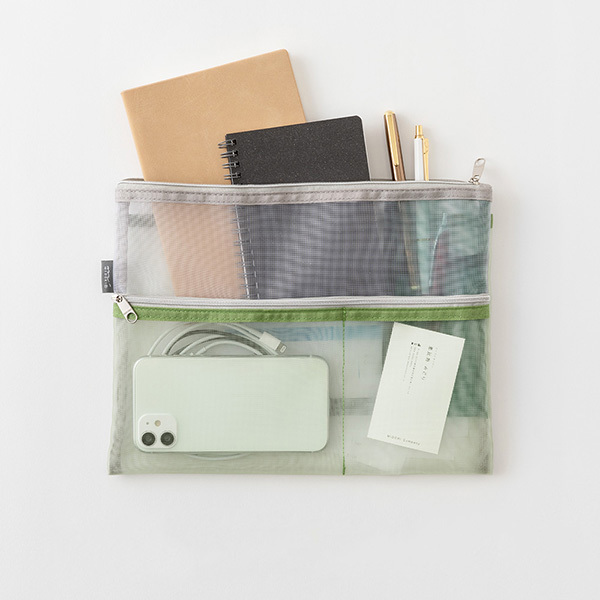 Midori 網眼分隔收納袋：B5尺寸可收納筆記本