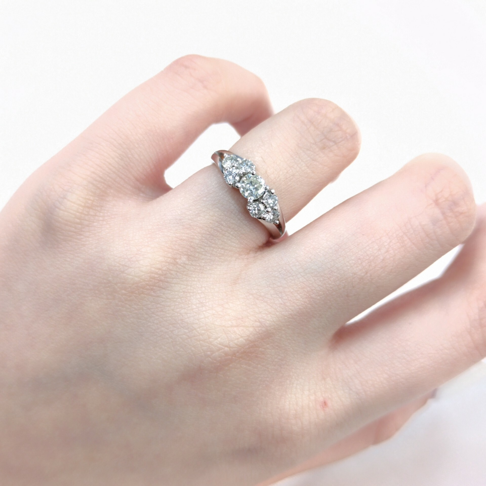 18K White Gold 0.61ct Diamond Ring