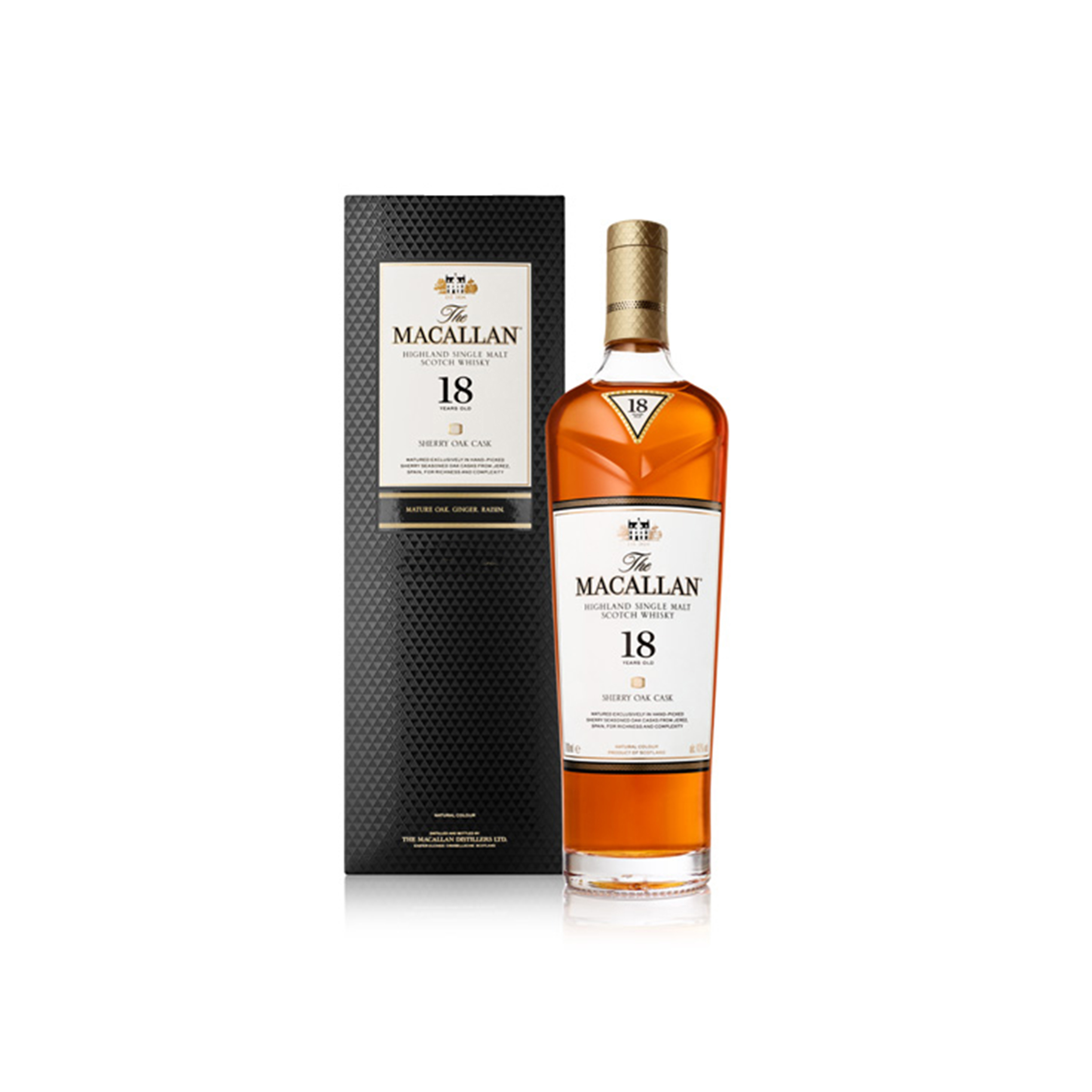 麥卡倫18年雪莉桶單一麥芽威士忌 Macallan 18 year old Sherry oak whisky 2024 (700ml)