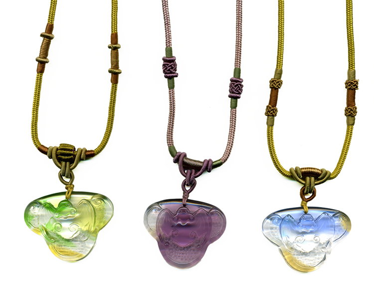 鹿港窯水晶琉璃|佩福項鍊 福氣相隨平安順遂開運納祥