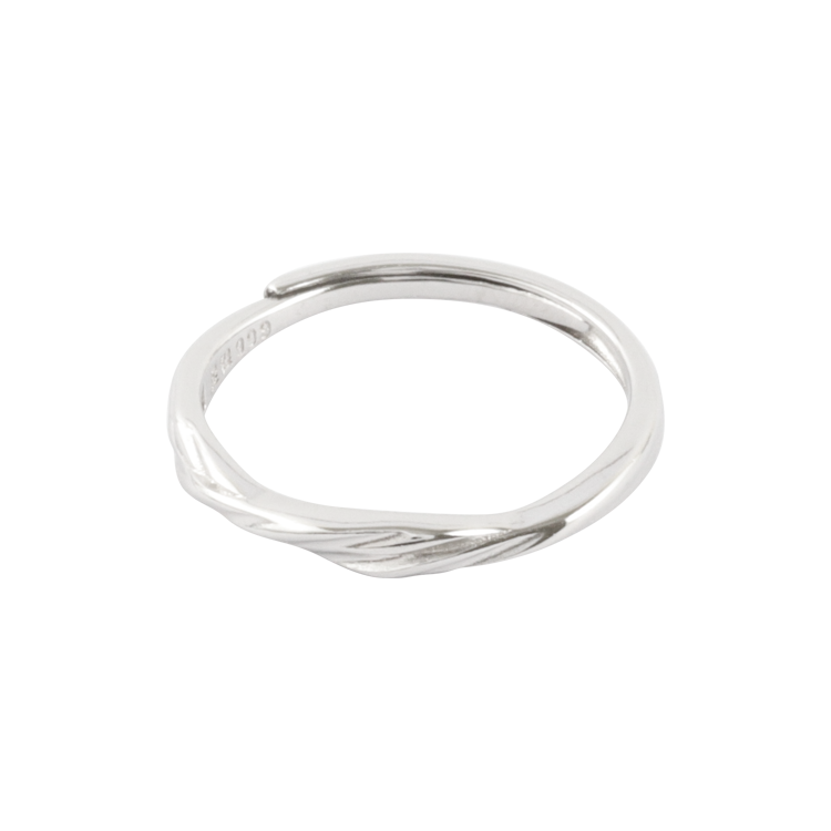 純銀對戒，情侶戒指 莫比烏斯環；將無盡的愛與承諾凝聚於指間（4009男款）
