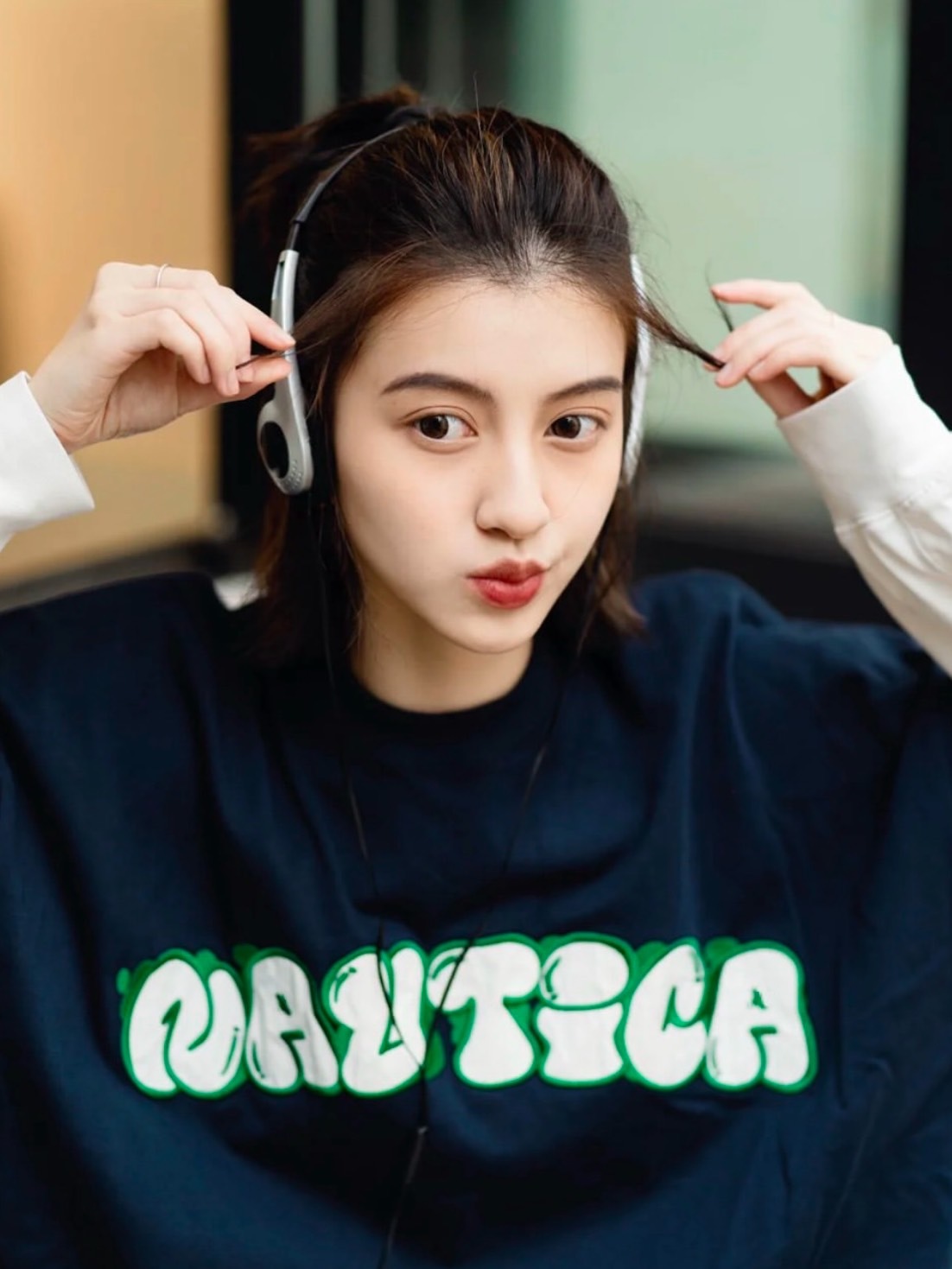 NAUTICA 美式 胖字體LOGO 電繡 TEE