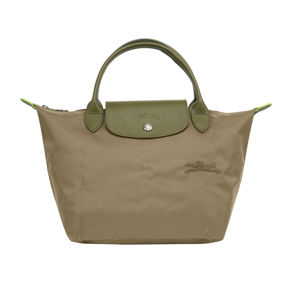 【LONGCHAMP】S號短把LE PLIAGE GREEN摺疊水餃包
